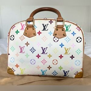 Authentic Louis Vuitton Murakami Multicolor Vintage Trouville Bag